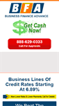 Mobile Screenshot of getabusinessloanusa.com
